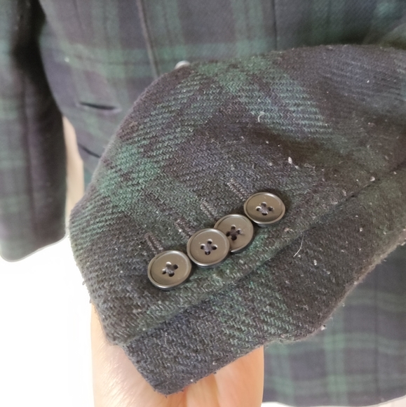 Heart and dagger plaid wool coat - Picture 6 of 12